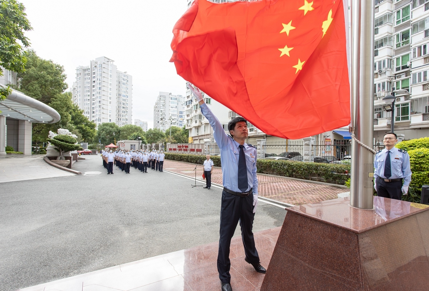 泉州税务系统举行升国旗仪式